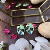 Vriksham Leaf Shape Colorful Stud Earring-G17726
